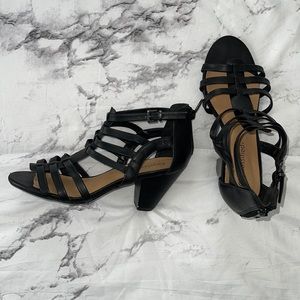 Black Heeled Sandals